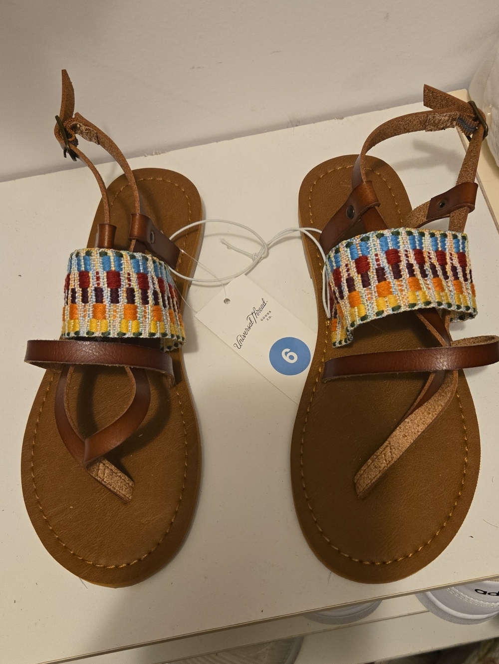Universal Thread Colorful Strap Sandals - Size 6